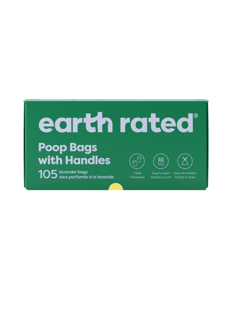 Dog Poop Bags With Handles on a Roll X2